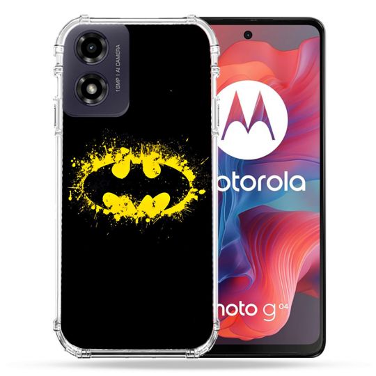Coque Renforcée Pour Motorola G04 4G Batman Logo