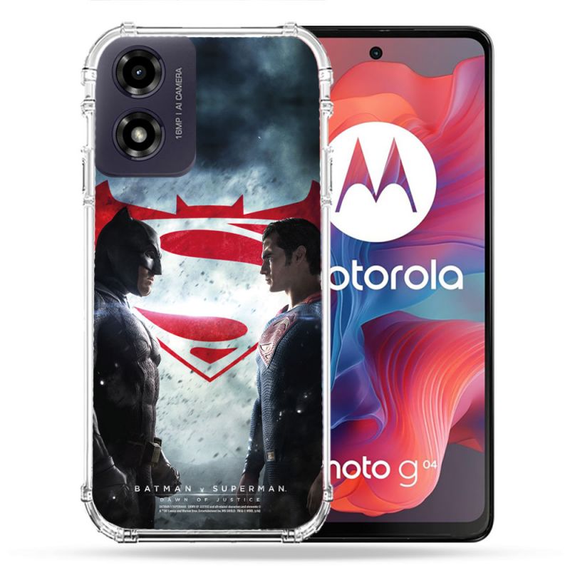 Coque Renforcée Pour Motorola G04 4G Batman VS Superman