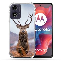 Coque Renforcée Pour Motorola G04 4G Chasse Chevreuil Montagne