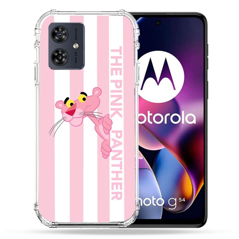Coque Renforcée Pour Motorola G54 5G Panthere Rose