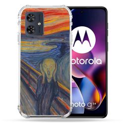 Coque Renforcée Pour Motorola G54 5G Peinture Le Cri
