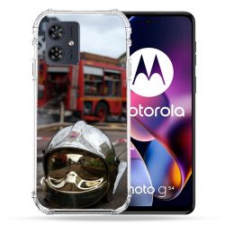Coque Renforcée Pour Motorola G54 5G Pompier Casque Camion