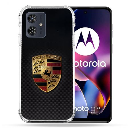 Coque Renforcée Pour Motorola G54 5G Porsche Carbone