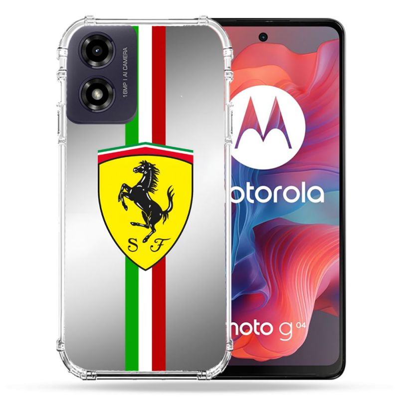 Coque Renforcée Pour Motorola G04 4G Ferrari Ligne