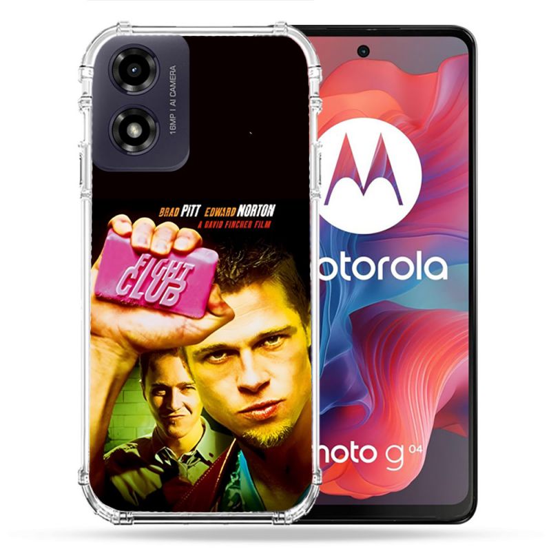 Coque Renforcée Pour Motorola G04 4G Fight Club Affiche