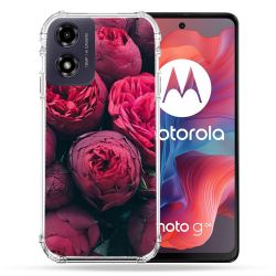 Coque Renforcée Pour Motorola G04 4G Fleur Pivoine