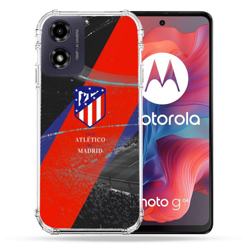 Coque Renforcée Pour Motorola G04 4G Foot Athletico Madrid