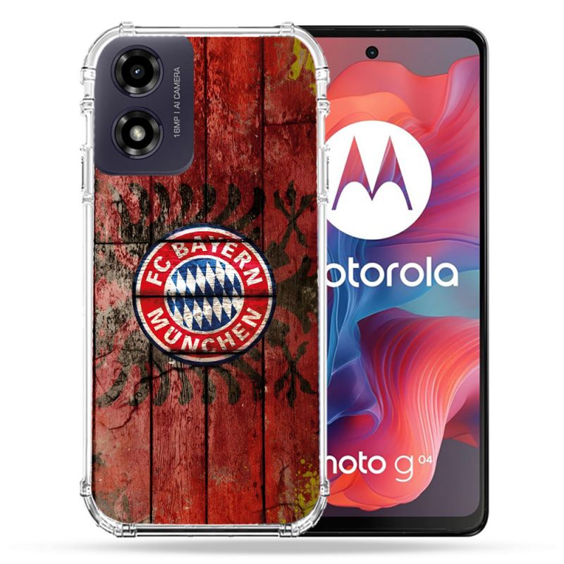 Coque Renforcée Pour Motorola G04 4G Foot Bayern Munich Drapeau