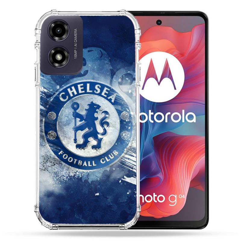 Coque Renforcée Pour Motorola G04 4G Foot Chelsea