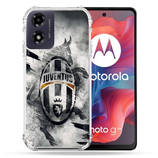 Coque Renforcée Pour Motorola G04 4G Foot Juventus Turin
