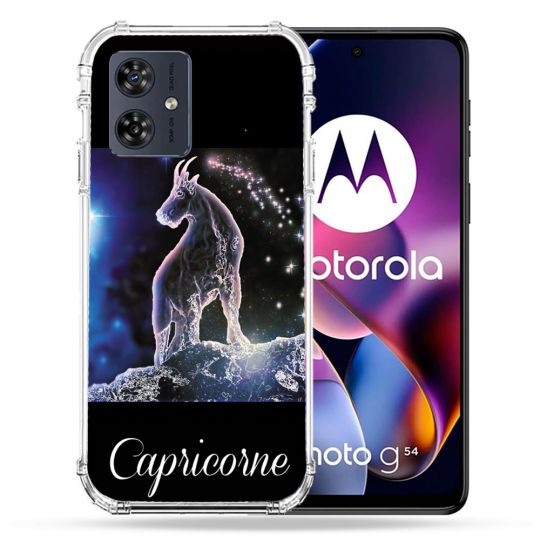 Coque Renforcée Pour Motorola G54 5G Signe Zodiaque 2 Capricorne