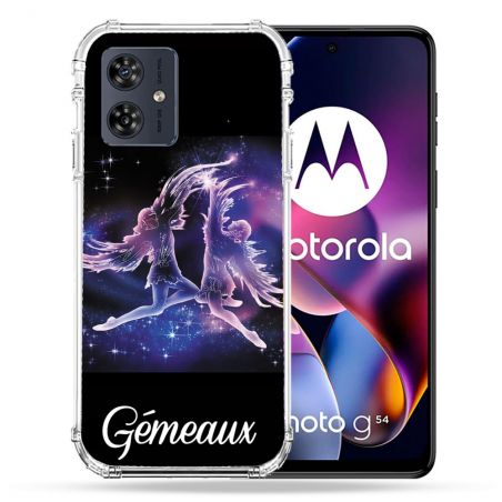 Coque Renforcée Pour Motorola G54 5G Signe Zodiaque 2 Gémeaux