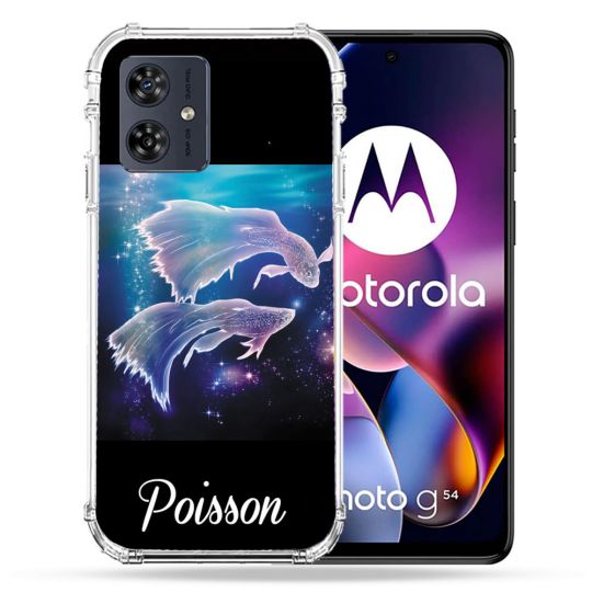 Coque Renforcée Pour Motorola G54 5G Signe Zodiaque 2 Poisson