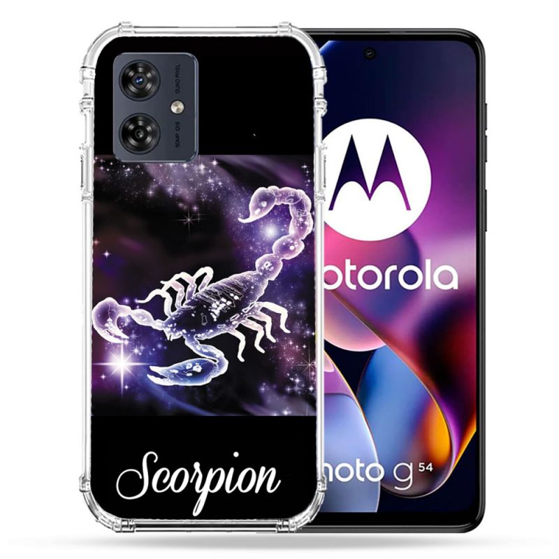 Coque Renforcée Pour Motorola G54 5G Signe Zodiaque 2 Scorpion