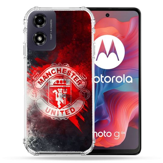 Coque Renforcée Pour Motorola G04 4G Foot Manchetser United