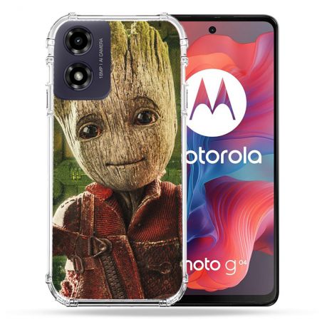 Coque Renforcée Pour Motorola G04 4G Groot Vert