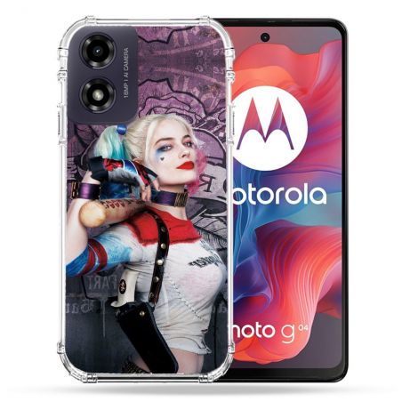 Coque Renforcée Pour Motorola G04 4G Harley Quinn Batte