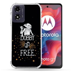 Coque Renforcée Pour Motorola G04 4G Harry Potter Dobby Free Noir