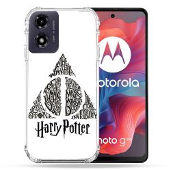 Coque Renforcée Pour Motorola G04 4G Harry Potter Hollows triangle Blanc