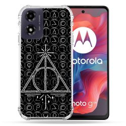 Coque Renforcée Pour Motorola G04 4G Harry Potter Hollows Triangle Noir