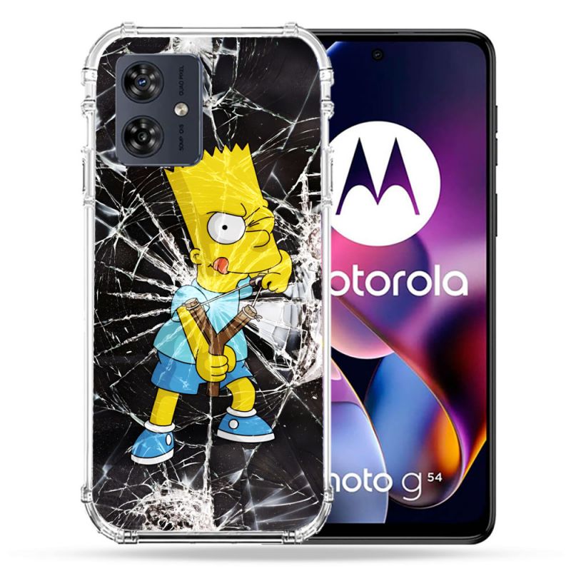 Coque Renforcée Pour Motorola G54 5G Simpson Bart