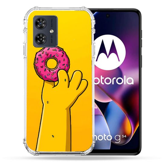 Coque Renforcée Pour Motorola G54 5G Simpson Donuts