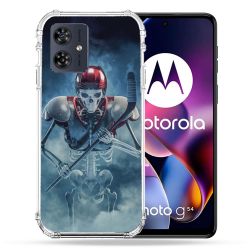 Coque Renforcée Pour Motorola G54 5G Sport Hockey Squelette