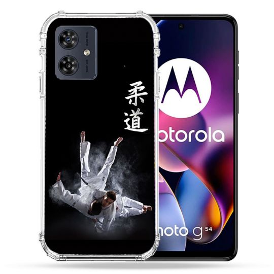Coque Renforcée Pour Motorola G54 5G Sport Judo Noir