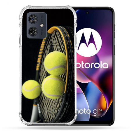 Coque Renforcée Pour Motorola G54 5G Sport Tennis Balls