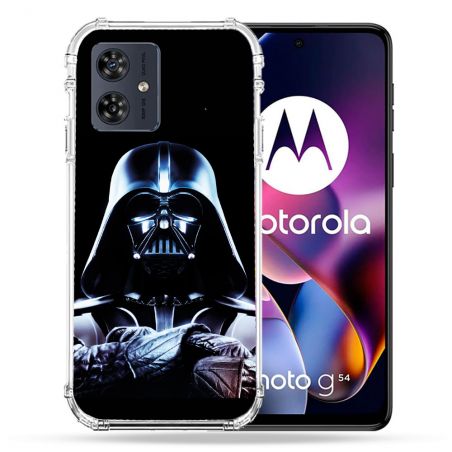 Coque Renforcée Pour Motorola G54 5G Star Wars - Dark Vador Noir