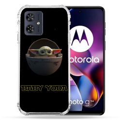 Coque Renforcée Pour Motorola G54 5G Star Wars - Yoda bebe noir