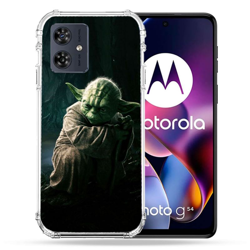 Coque Renforcée Pour Motorola G54 5G Star Wars - Yoda sombre