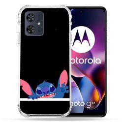 Coque Renforcée Pour Motorola G54 5G Stitch Noir