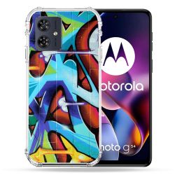 Coque Renforcée Pour Motorola G54 5G Street Art Graf Color