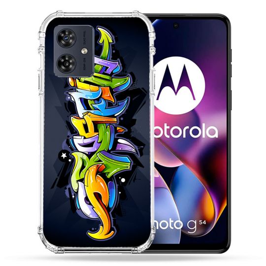 Coque Renforcée Pour Motorola G54 5G Street Art Graffiti