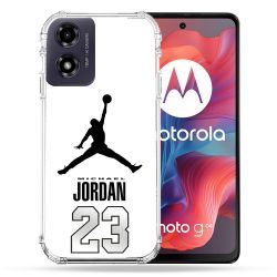 Coque Renforcée Pour Motorola G04 4G Jordan 23 Blanc