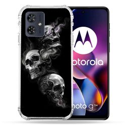 Coque Renforcée Pour Motorola G54 5G Tete de Mort Triple