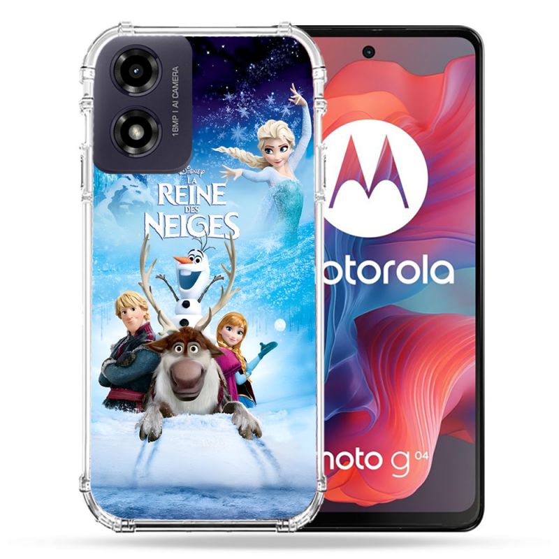 Coque Renforcée Pour Motorola G04 4G La Reine Des Neiges