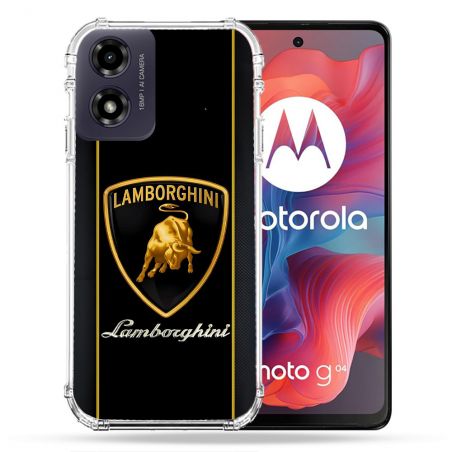 Coque Renforcée Pour Motorola G04 4G Lamborghini Carbone