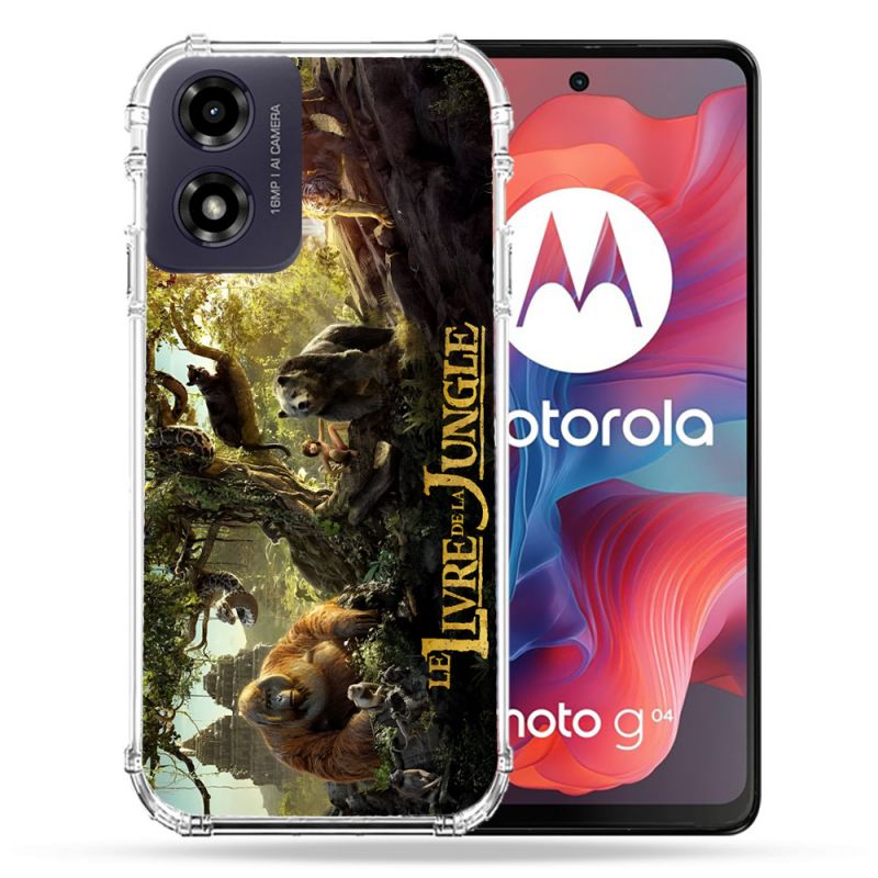 Coque Renforcée Pour Motorola G04 4G Le Livre De La Jungle Affiche