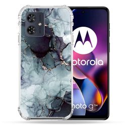 Coque Renforcée Pour Motorola G54 5G Texture Marbre Gris