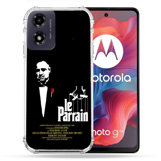 Coque Renforcée Pour Motorola G04 4G Le Parrain Affiche
