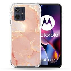 Coque Renforcée Pour Motorola G54 5G Texture Marbre Rose
