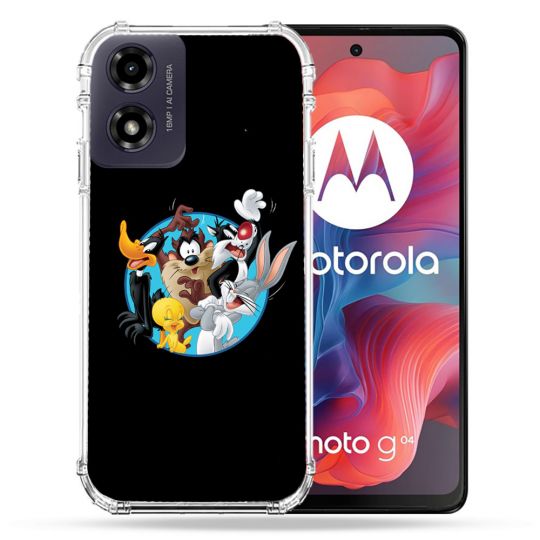 Coque Renforcée Pour Motorola G04 4G Looney Tunes