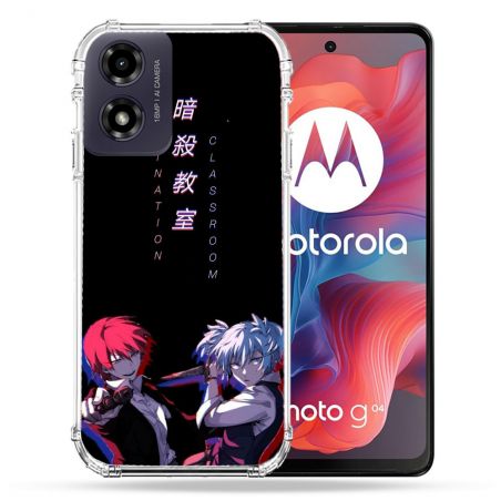 Coque Renforcée Pour Motorola G04 4G Manga Assassination Classroom Duo