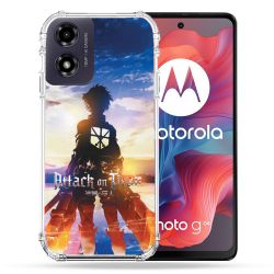 Coque Renforcée Pour Motorola G04 4G Manga Attaque Titans Soleil