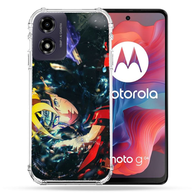 Coque Renforcée Pour Motorola G04 4G Manga Boruto Eclair