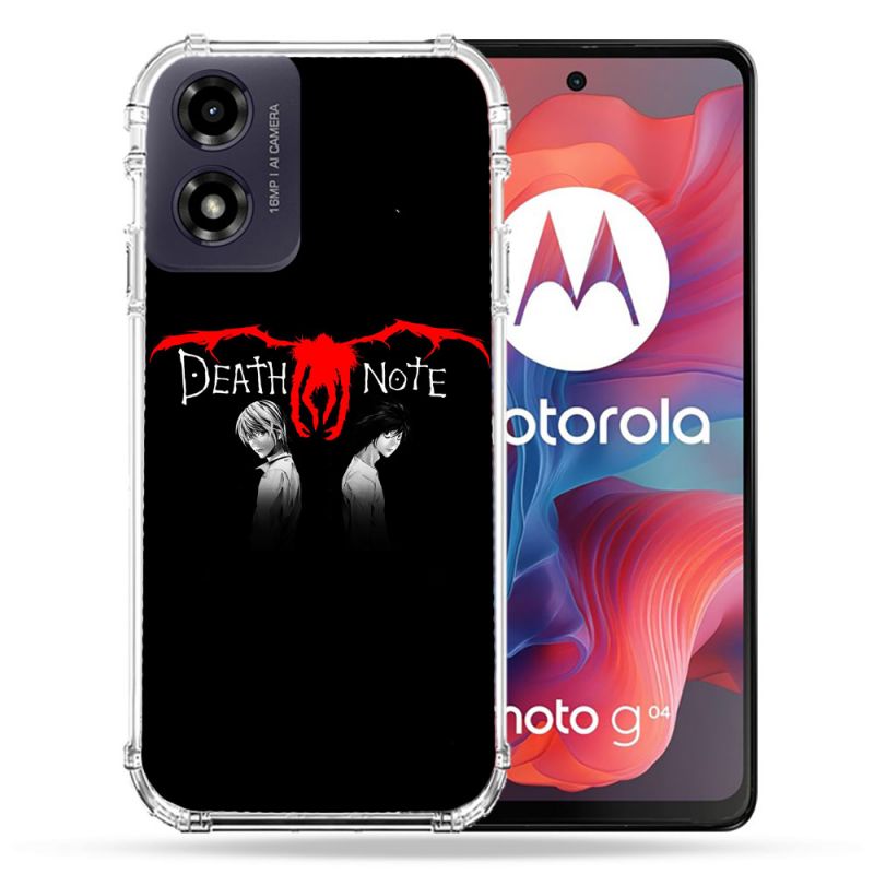 Coque Renforcée Pour Motorola G04 4G Manga Death Note Noir
