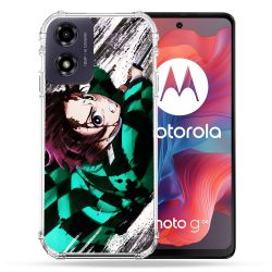 Coque Renforcée Pour Motorola G04 4G Manga Demon Slayer Tanjiro