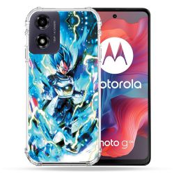 Coque Renforcée Pour Motorola G04 4G Manga Dragon Ball Vegeta Bleu